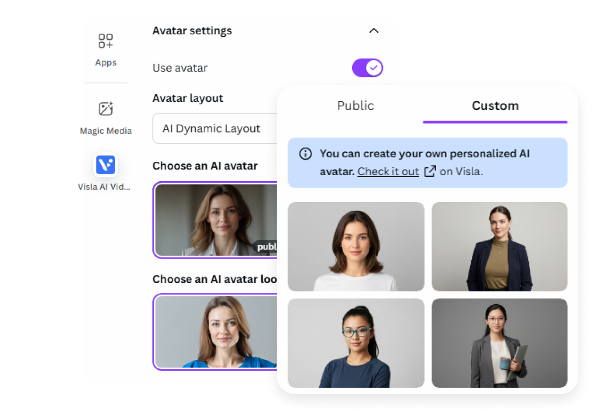 Add an AI Avatar