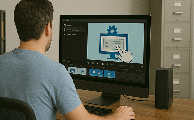 IT runbook video creator updating a runbook video from a PDF with Advanced Editing Mode and version control