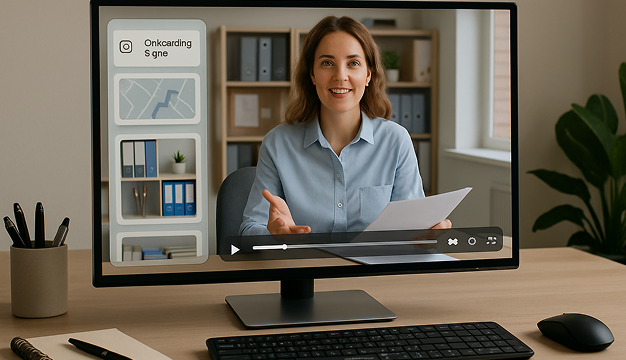 AI video creation tool for school to create onboarding videos that guide new teachers and staff through policies, campus tours, and resources