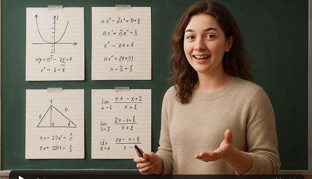 Teacher using AI video tools for teachers to guide students through project instructions using screen recording