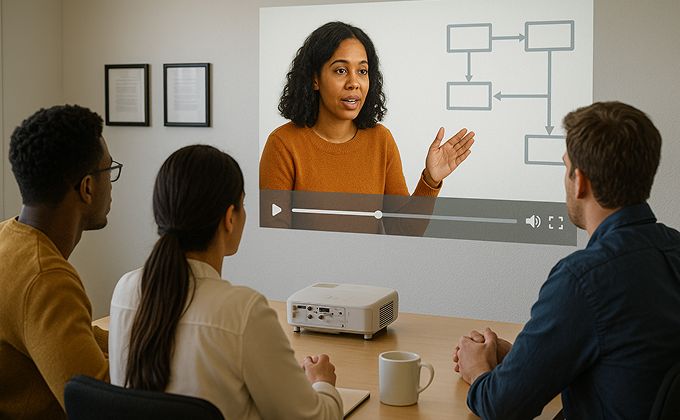Summarized lecture video creator helping students scan short, captioned summaries instead of hour‑long videos
