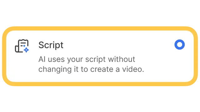 Convert Script to Videos